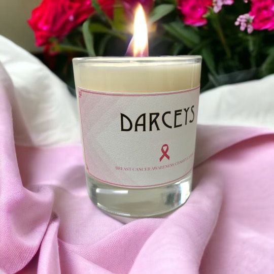 Breast Cancer Awareness Candle