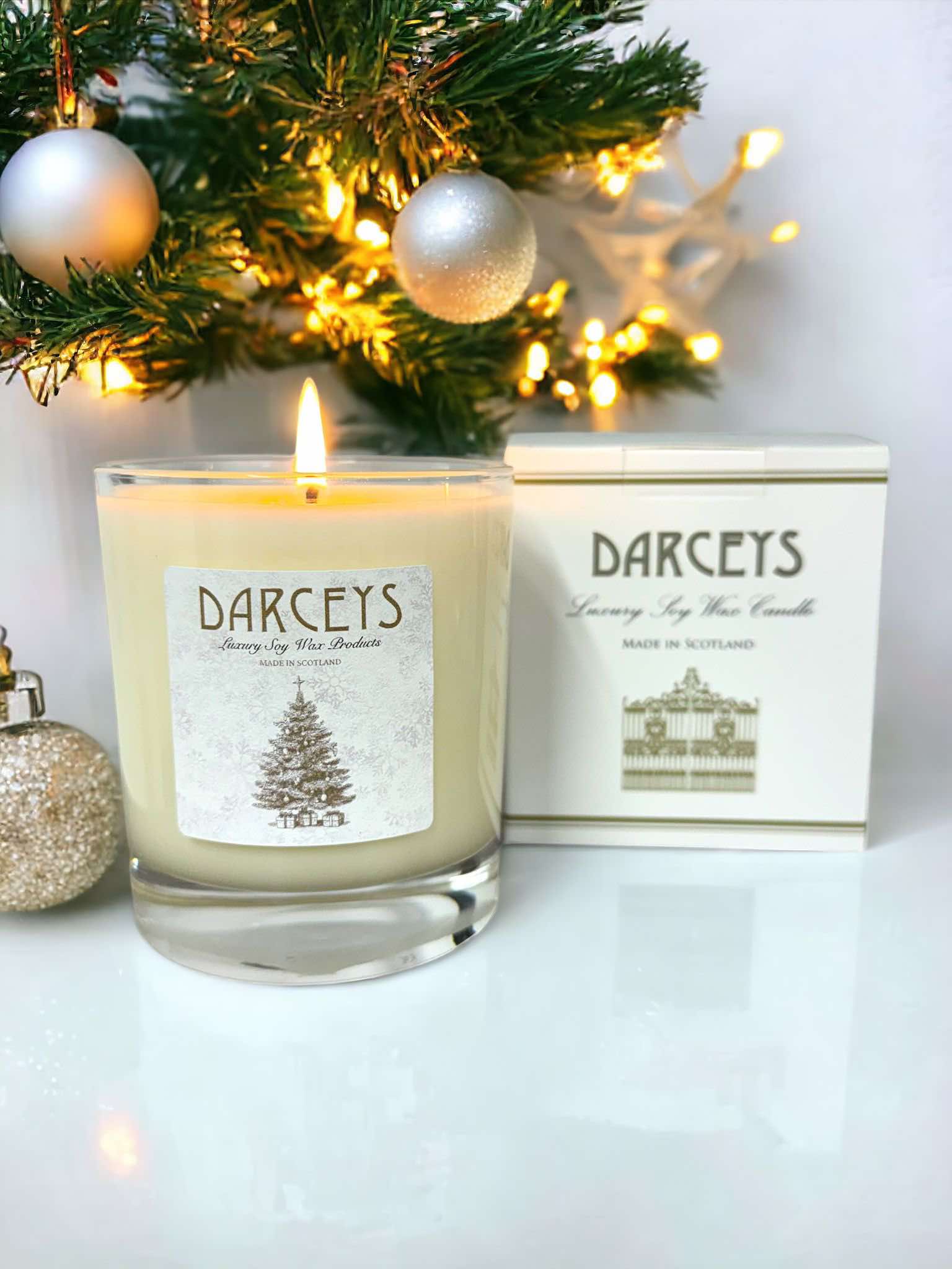 Christmas Large Candles Darceys Candles UK