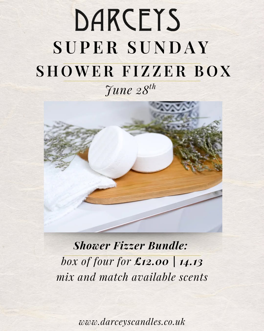 Super Sunday Shower Fizzer Box – 4 for £12.00