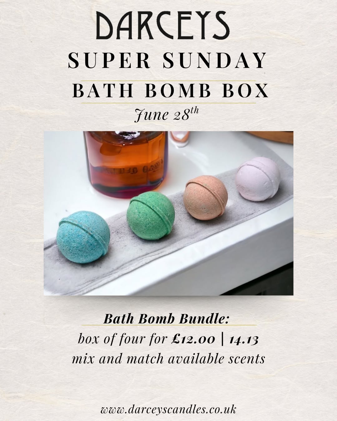 Super Sunday - Bath Bombs Box of 4 for £12.00