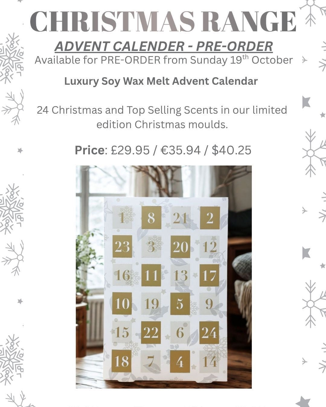 Darceys Christmas Wax Melt Advent Calendar
