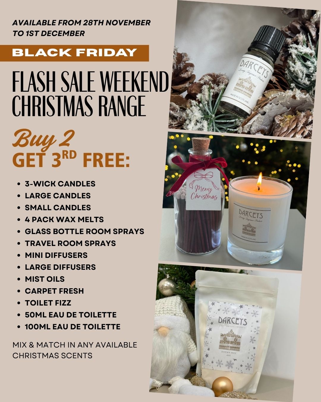 Buy 2 get 3rd Free - 50ml EDT's