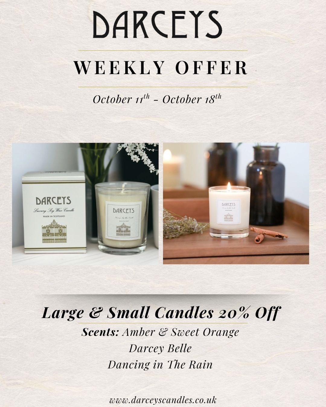 Weeky Offer - Small Candles 20% Off!