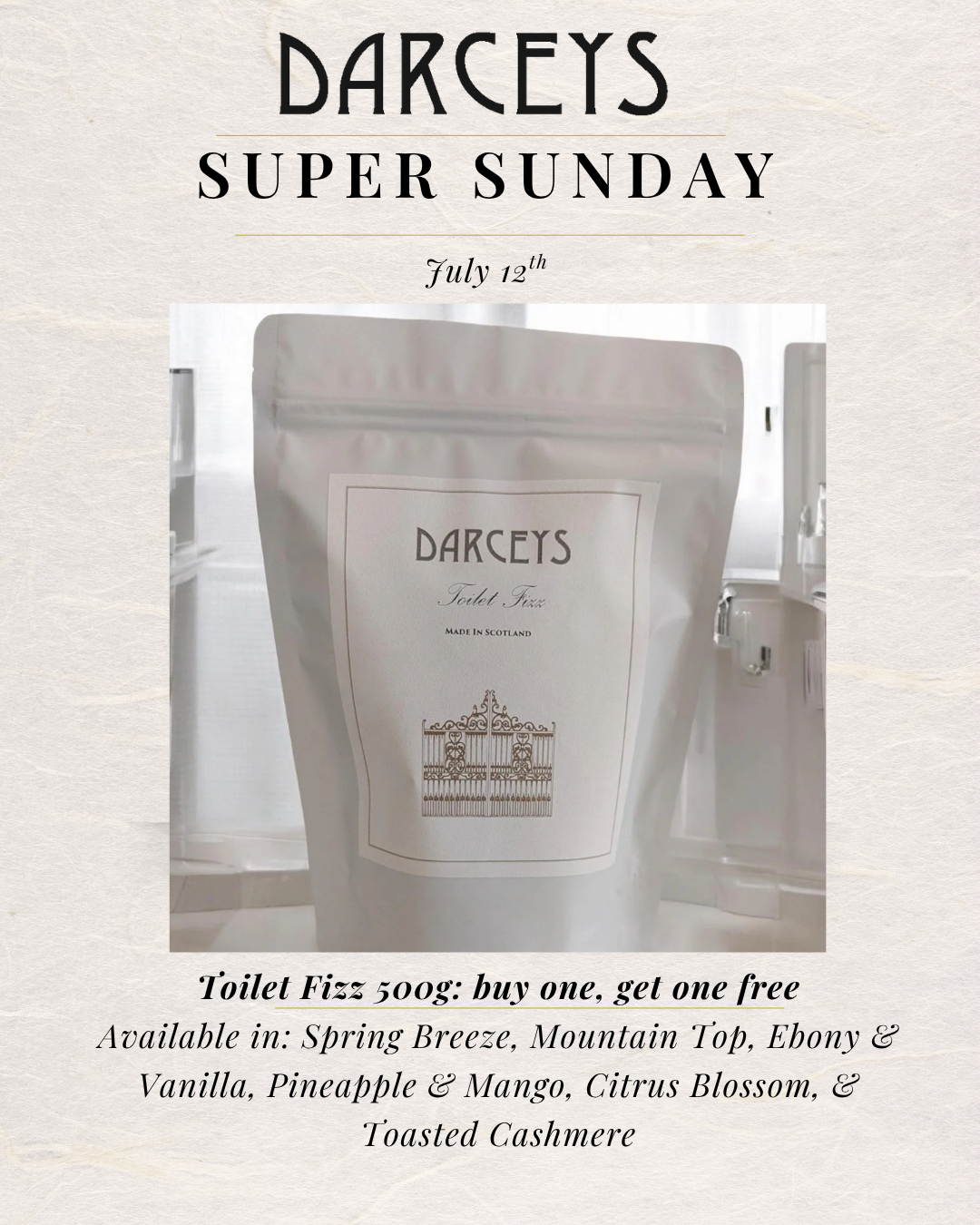 Super Sunday - Toilet Fizz Buy One Get one Free!
