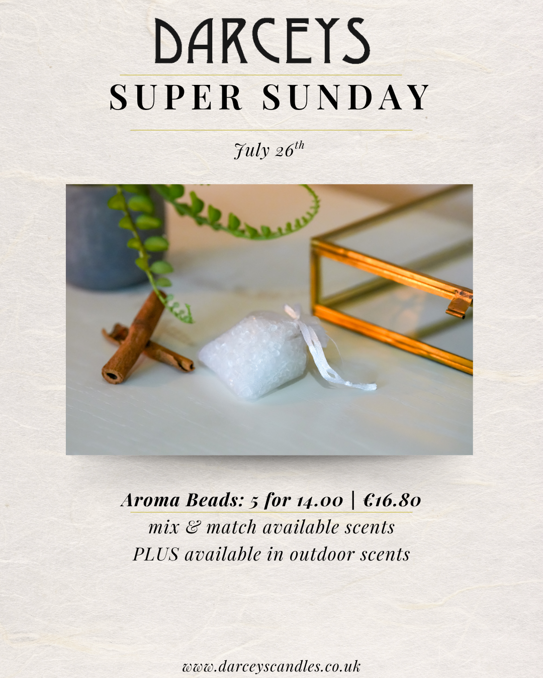Super Sunday - Aroma Beads 5 for £14.00!
