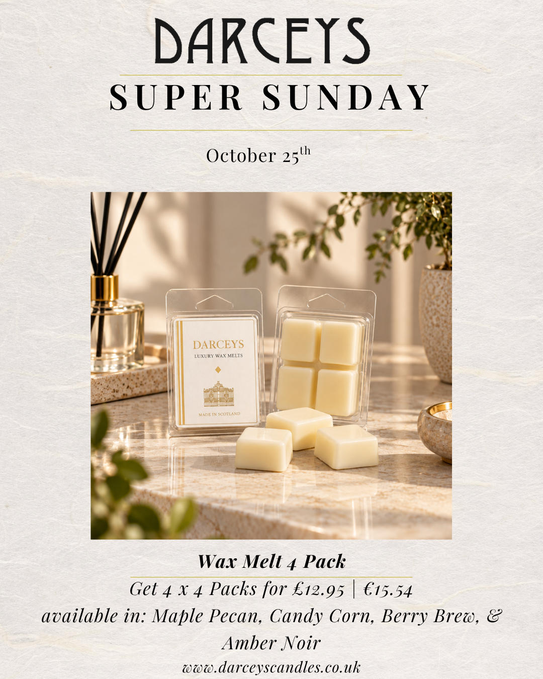 Super Sunday - 4 x 4 Pack Melts £12.95