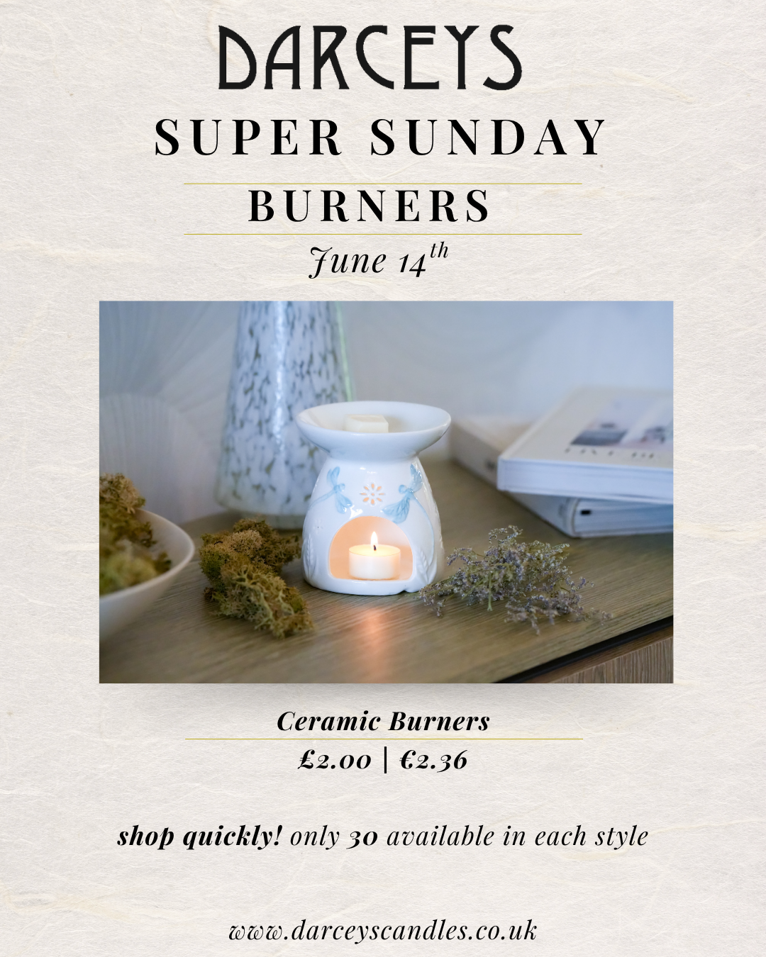 Super Sunday - Ceramic Burners