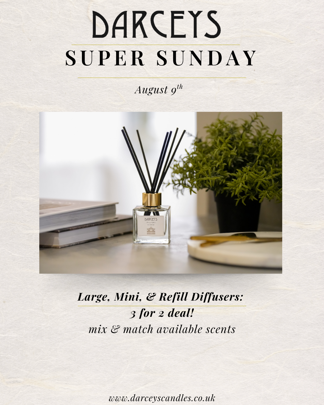 Super Sunday - Mini Diffuser 3 for 2 Deal!