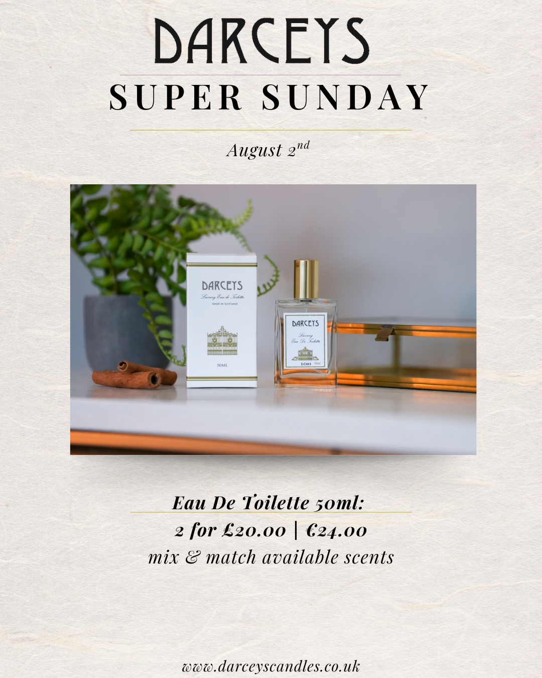 Super Sunday - Eau de Toilette 50ml 2 for £20.00