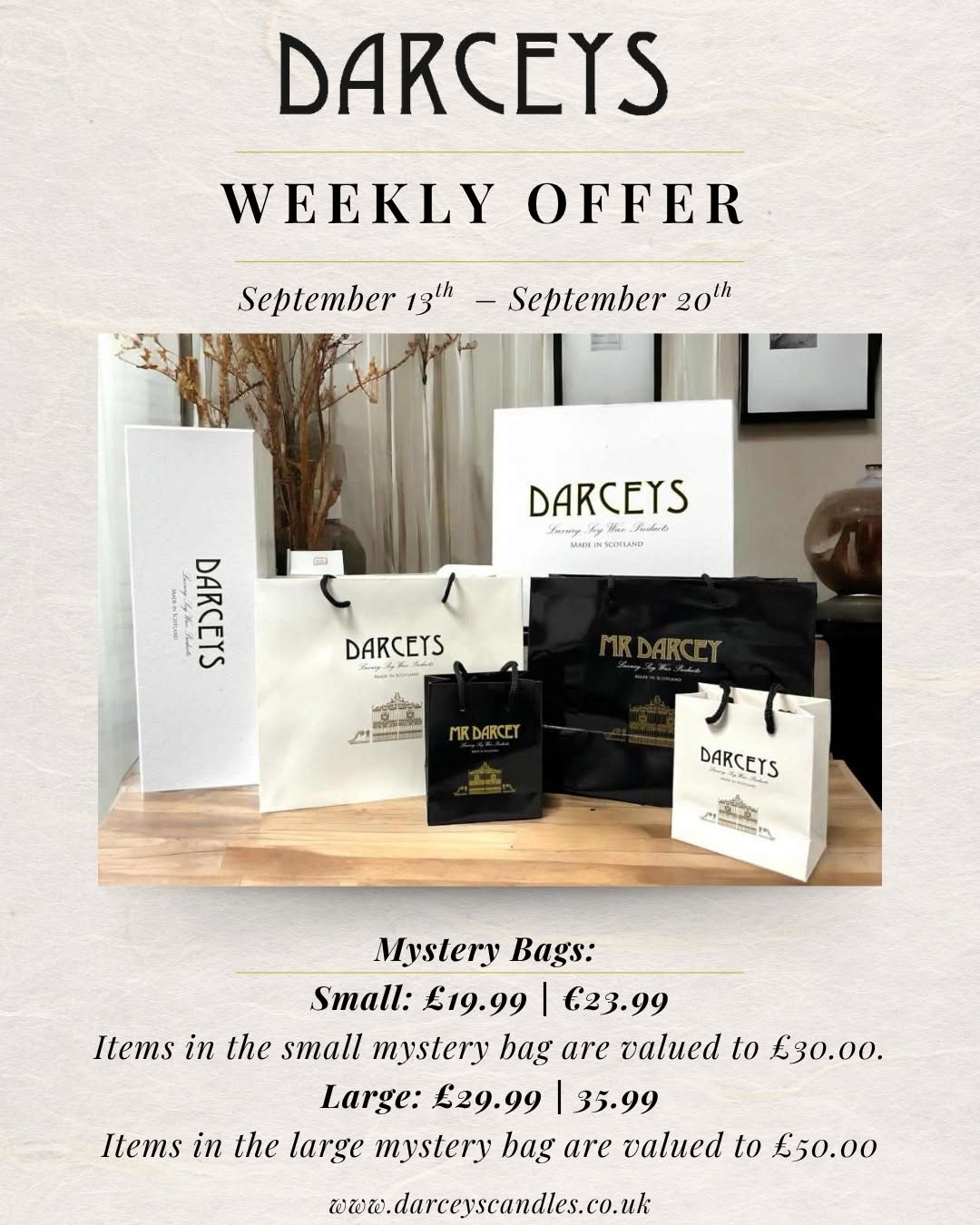 Weekly Offer - Mystery Bags Large - £29.99